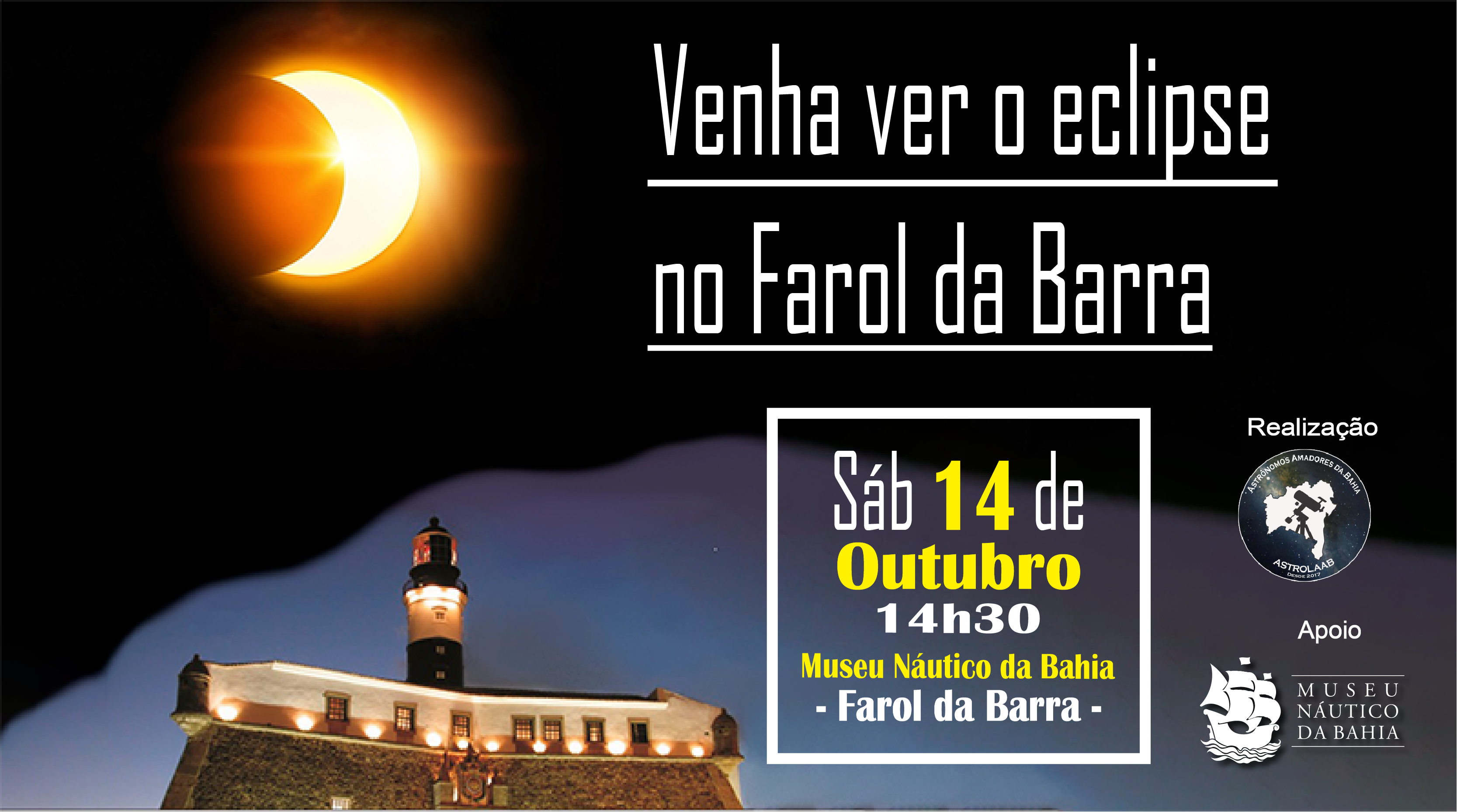 Eclipse no Farol da Barra