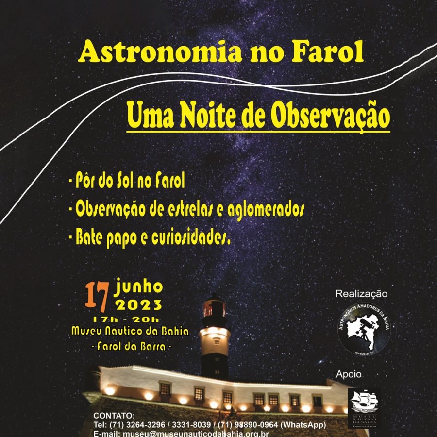 ASTRONOMIA NO FAROL - 17 JUNHO